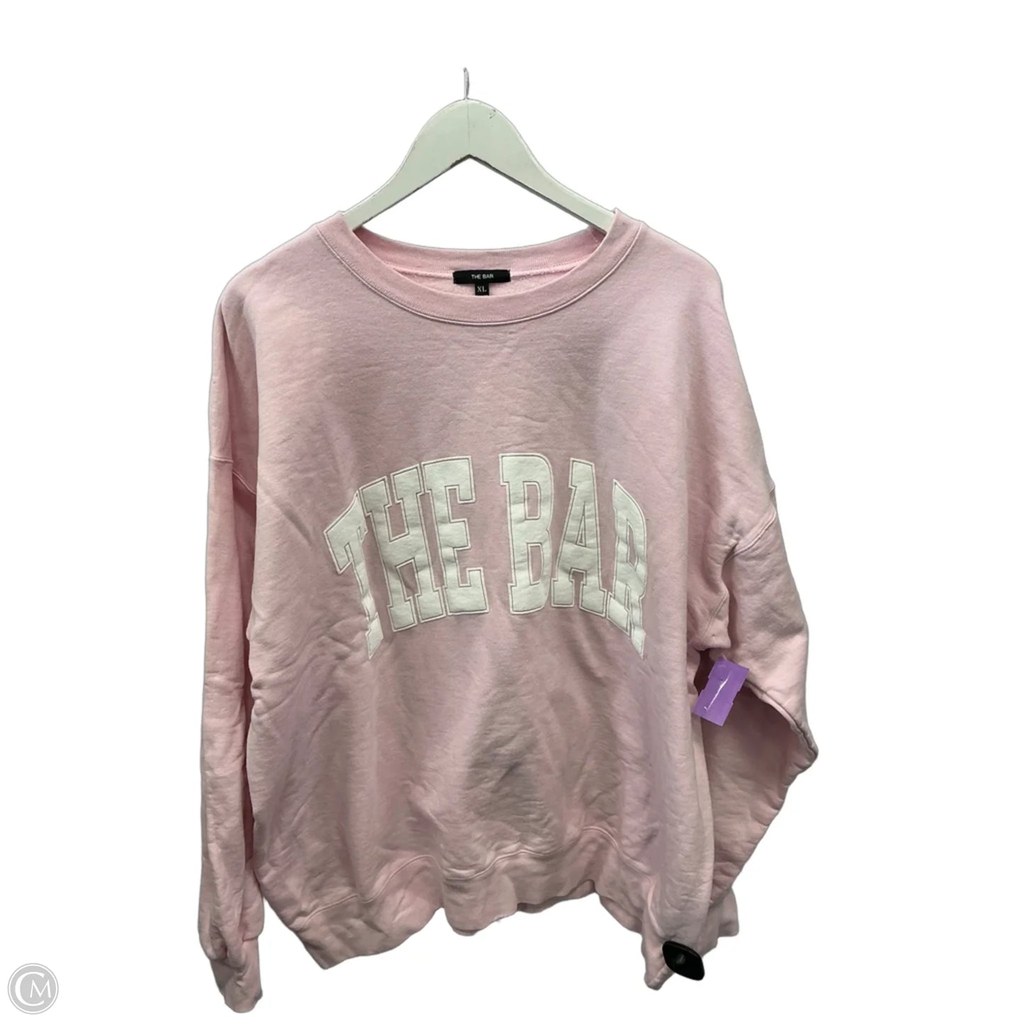 Sweatshirt Hoodie By Clothes Mentor In Pink, Size: Xl