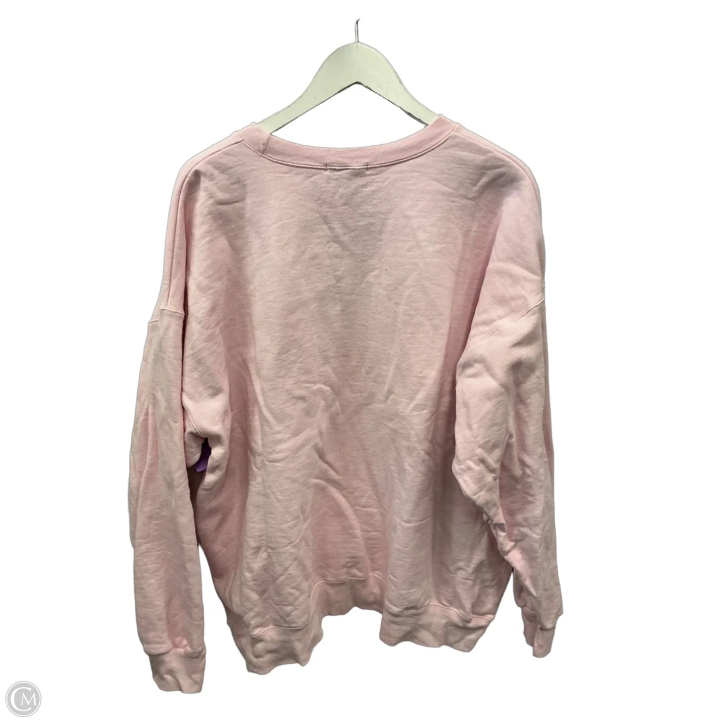 Sweatshirt Hoodie By Clothes Mentor In Pink, Size: Xl