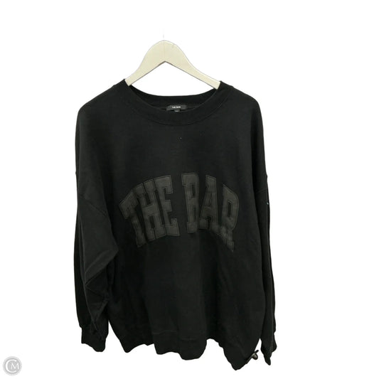 Sweatshirt Crewneck By Clothes Mentor In Black, Size: Xl