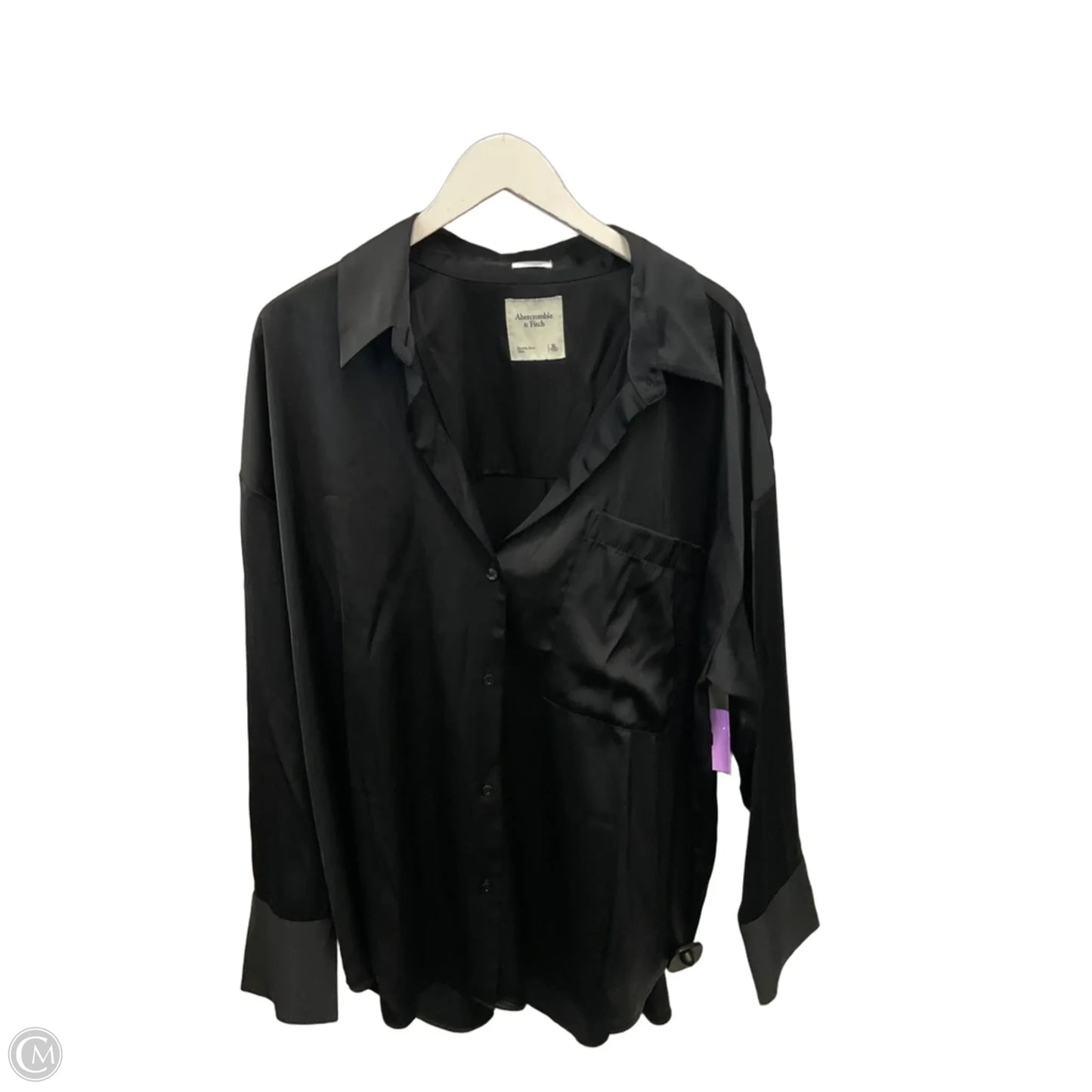 Top Long Sleeve By Abercrombie And Fitch In Black, Size: Xl