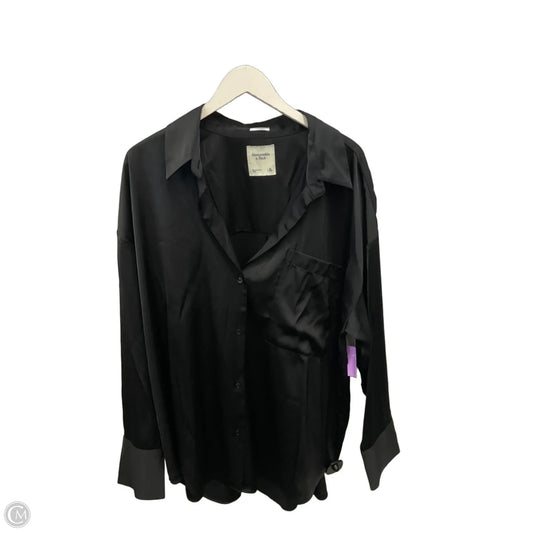 Top Long Sleeve By Abercrombie And Fitch In Black, Size: Xl