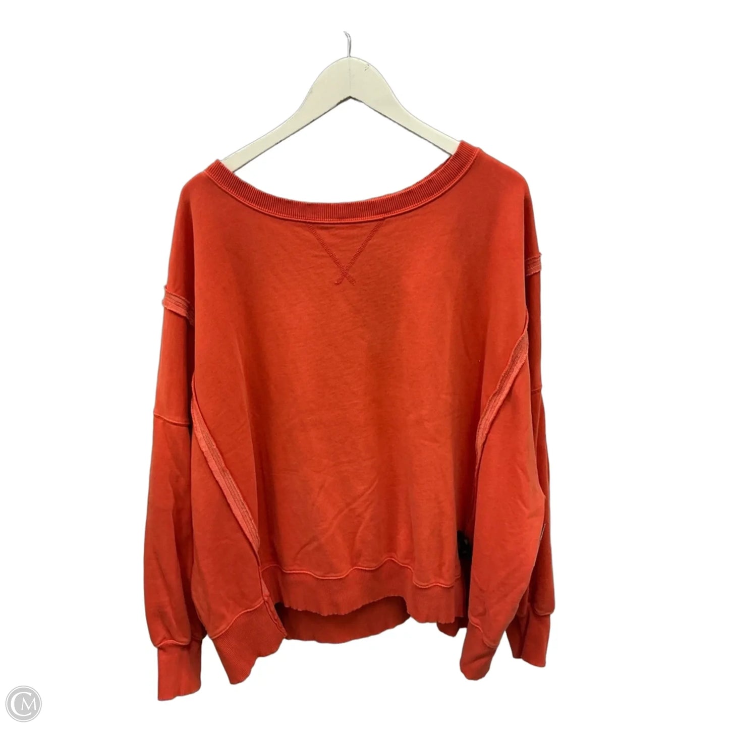 Sweatshirt Crewneck By American Eagle In Orange, Size: L