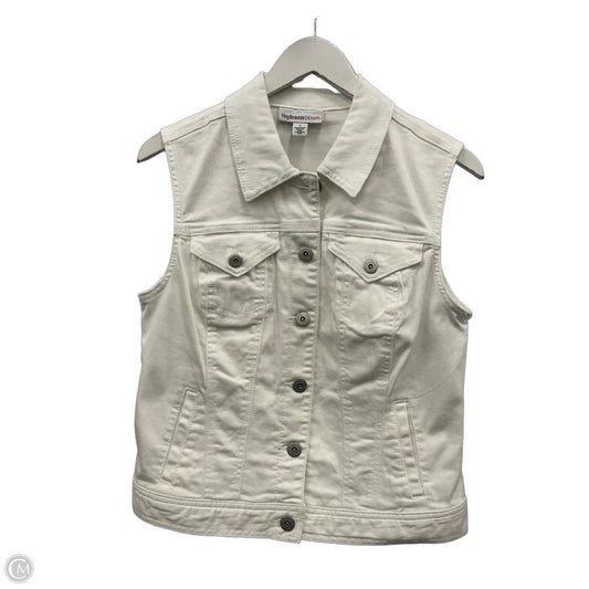 Vest Denim By Style And Company In White Denim, Size: S