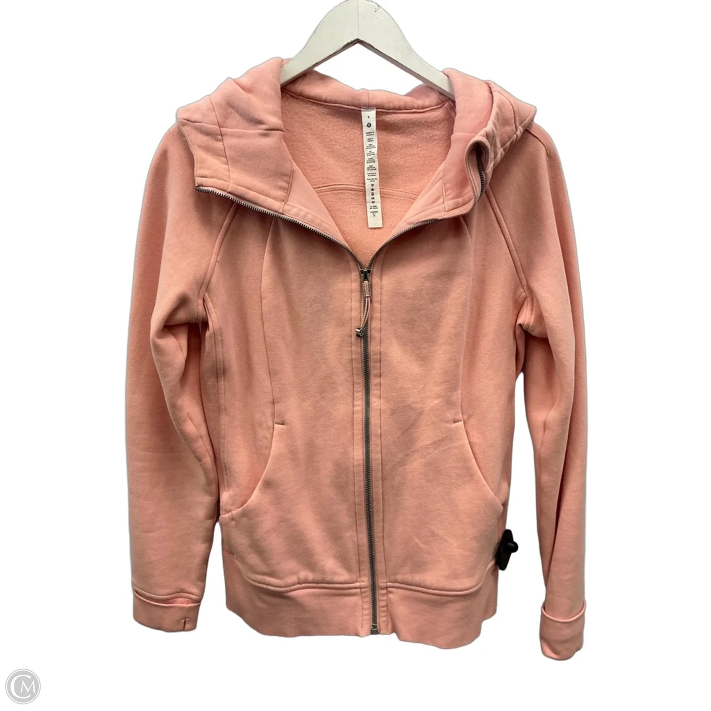 Athletic Jacket By Lululemon In Pink, Size: M