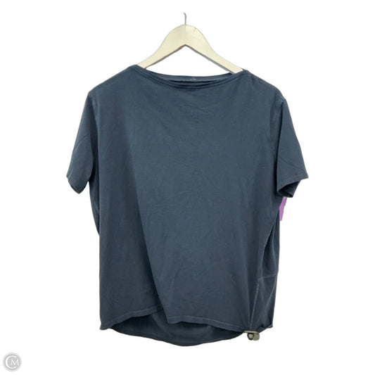 Athletic Top Short Sleeve By Lululemon In Navy, Size: S