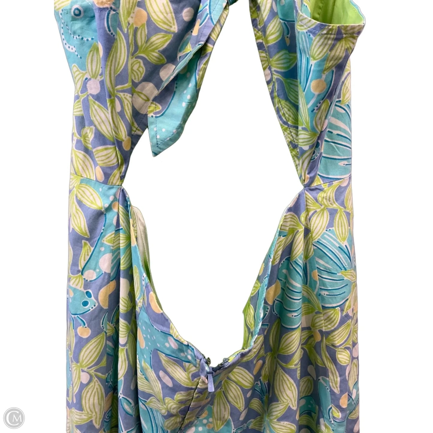 Dress Casual Short By Lilly Pulitzer In Blue & Green, Size: M