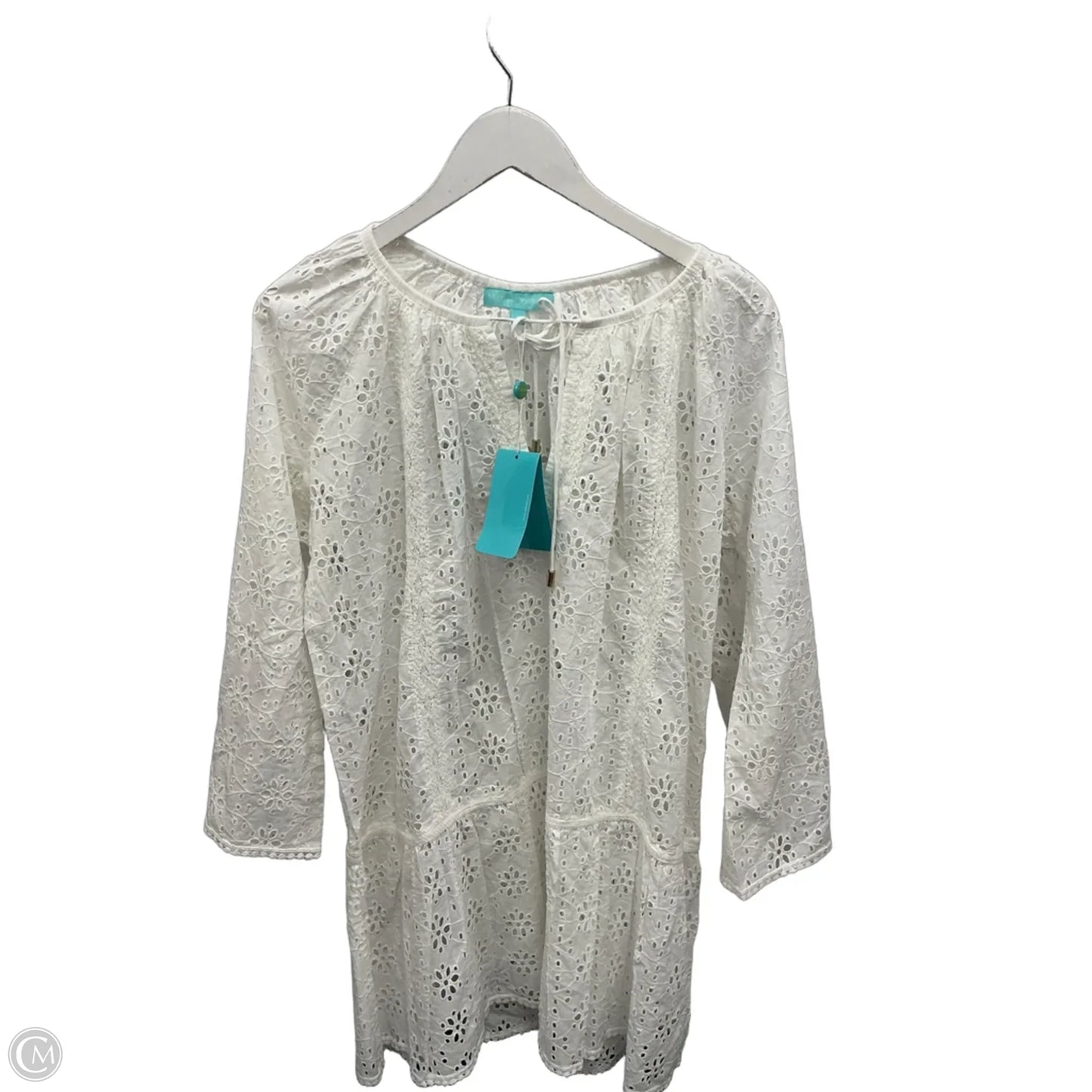 Swimwear Cover-up By Clothes Mentor In White, Size: S