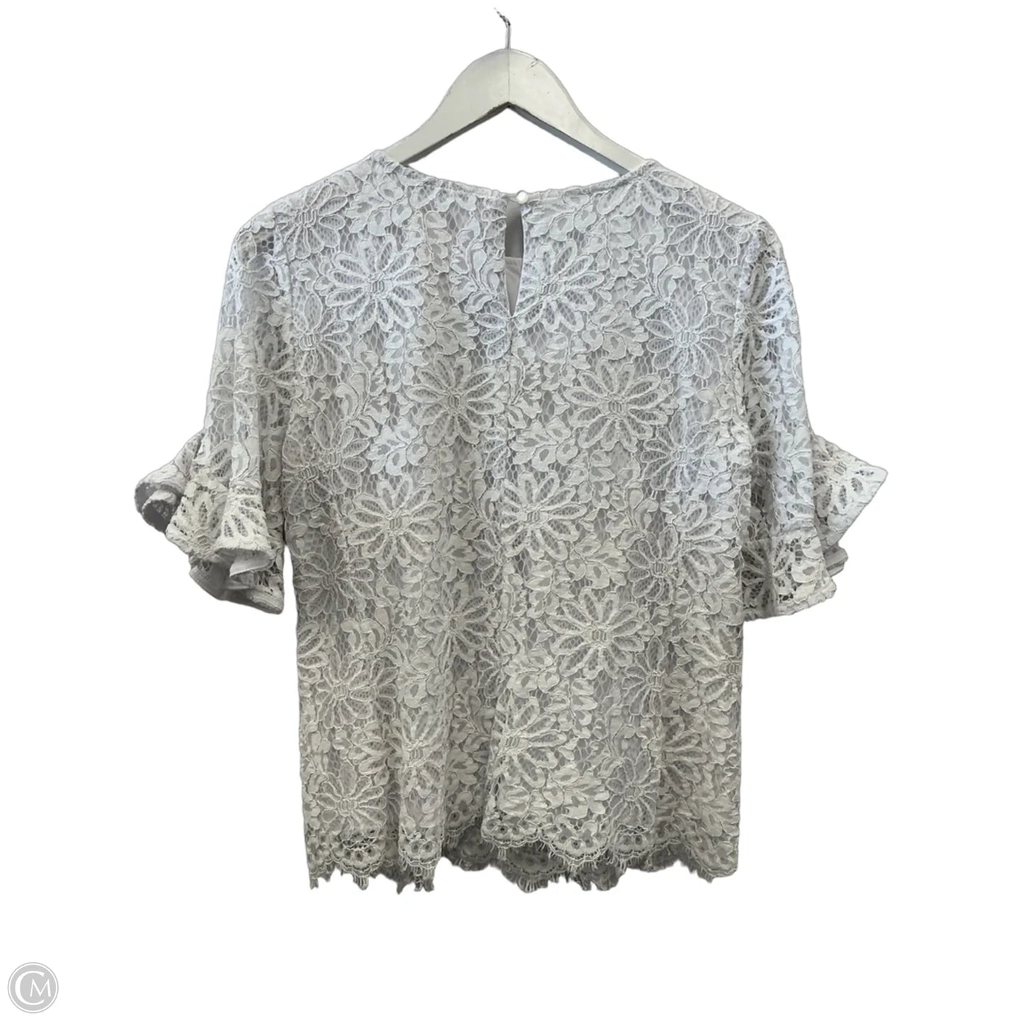 Top Short Sleeve By Nanette By Nanette Lepore In White, Size: S