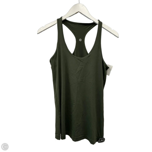 Athletic Tank Top By Lululemon In Green, Size: M
