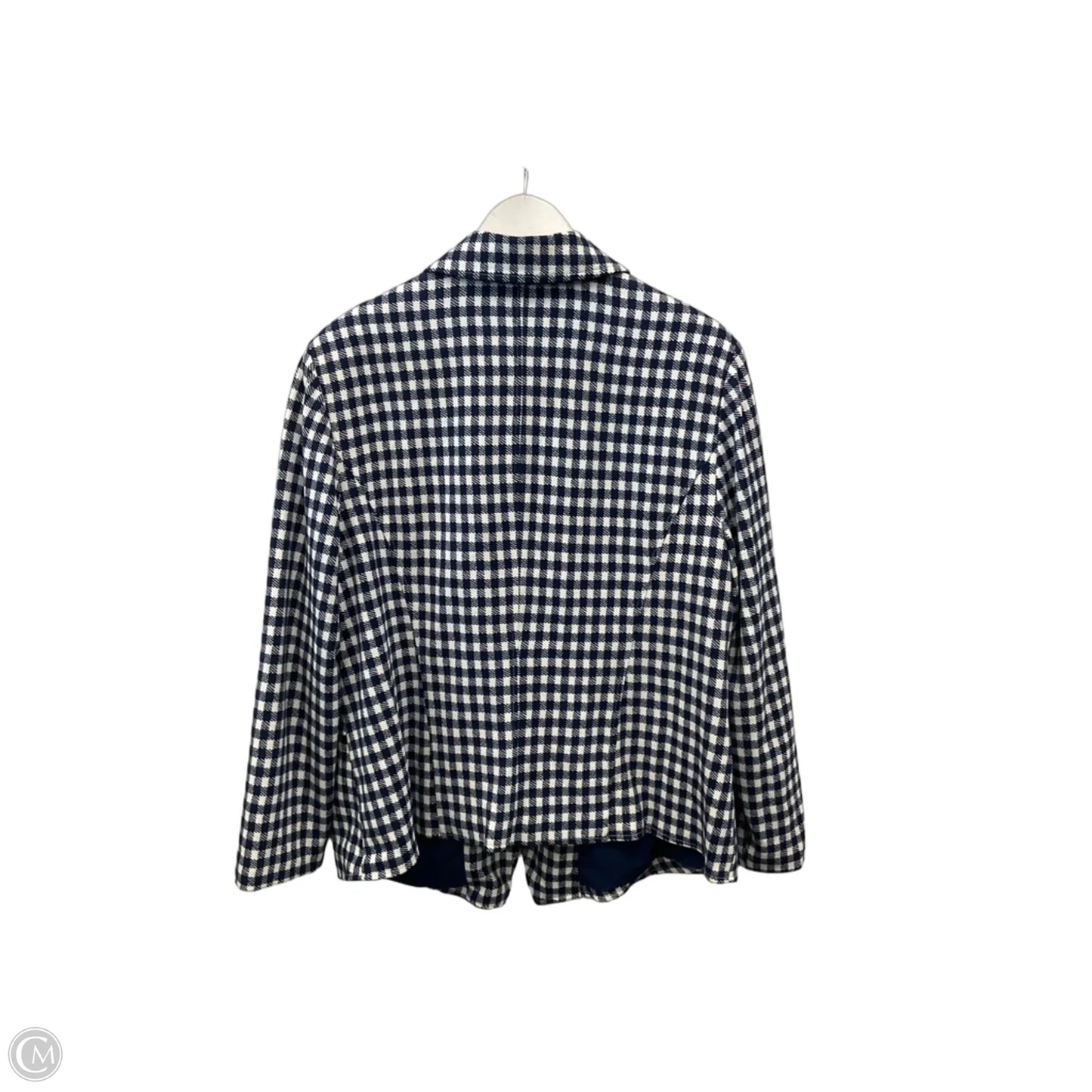 Jacket Other By Chicos In Blue & White, Size: Xl