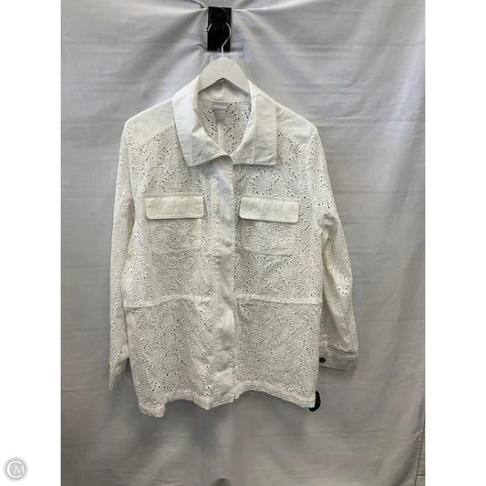 Jacket Other By Chicos In White, Size: Xl