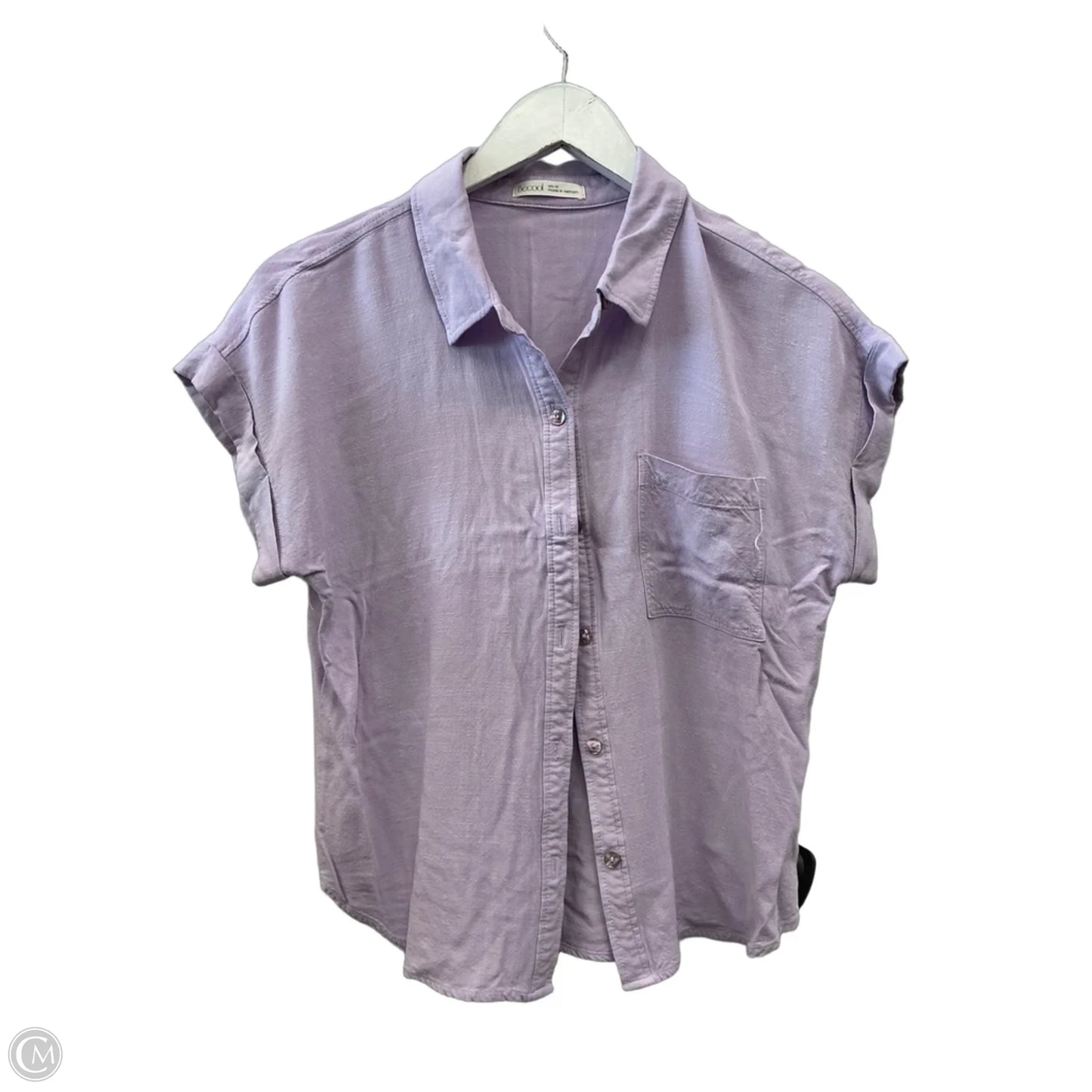 Top Short Sleeve By Be Cool In Purple, Size: M