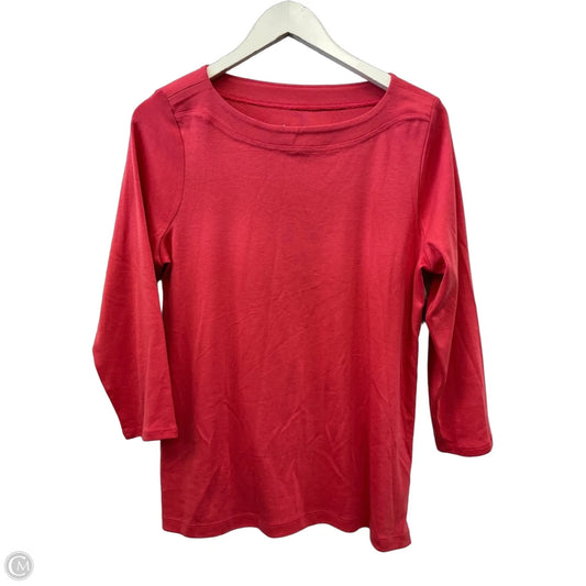 Top 3/4 Sleeve By Chicos In Coral, Size: M
