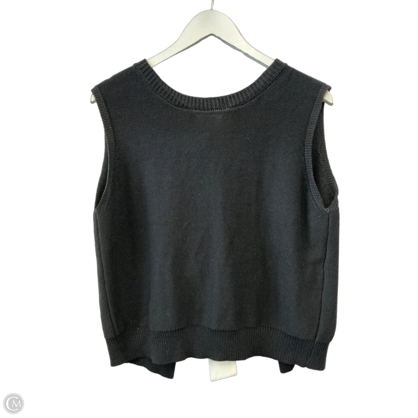 Sweater Short Sleeve By Idem Ditto In Black, Size: L