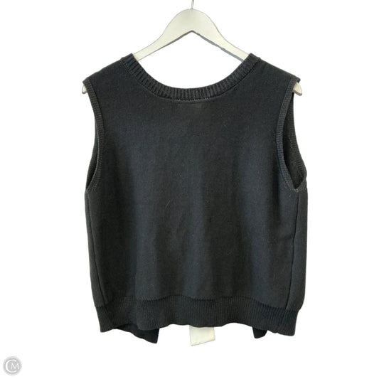 Sweater Short Sleeve By Idem Ditto In Black, Size: L