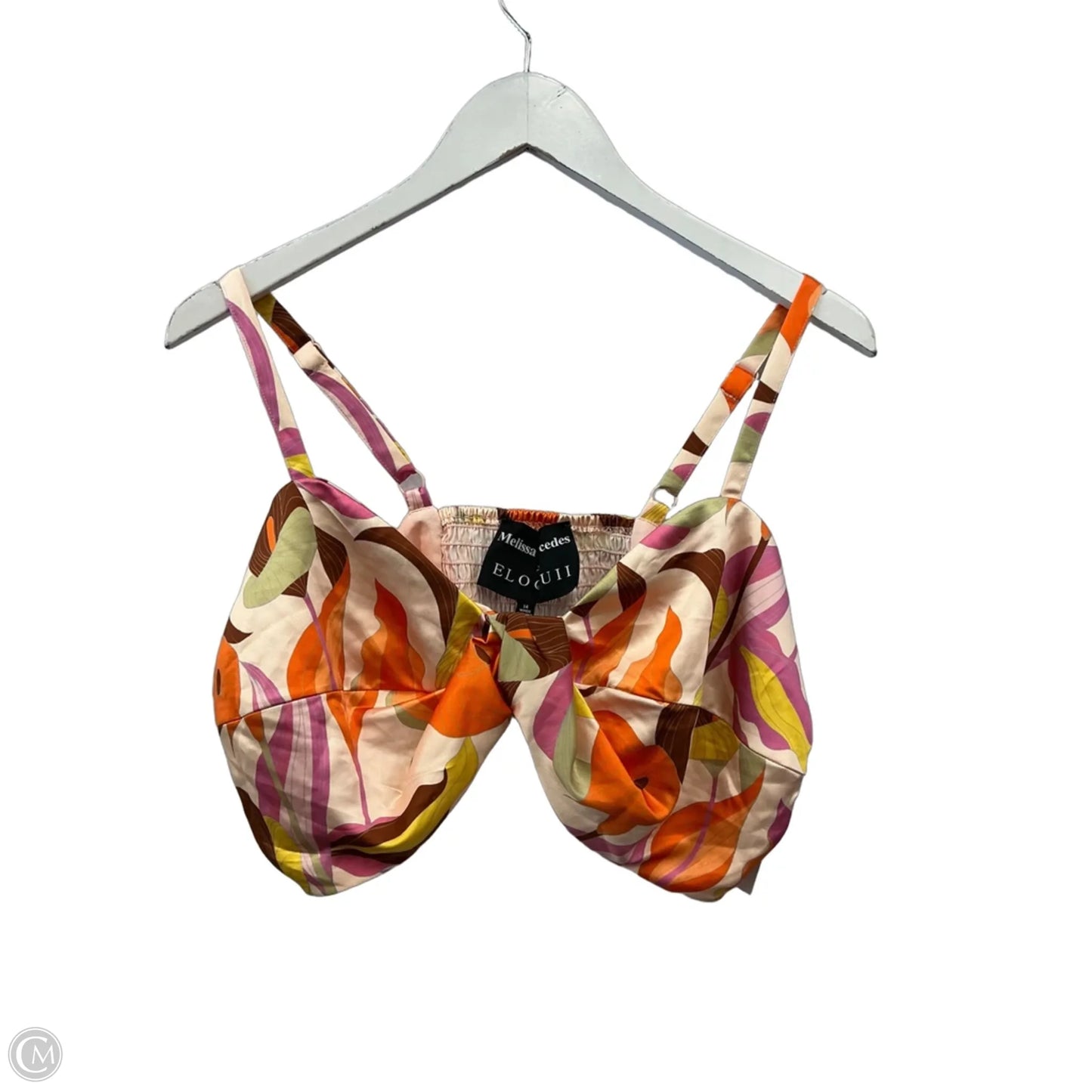 Pants Set 2pc By Eloquii In Orange & Purple, Size: Xl
