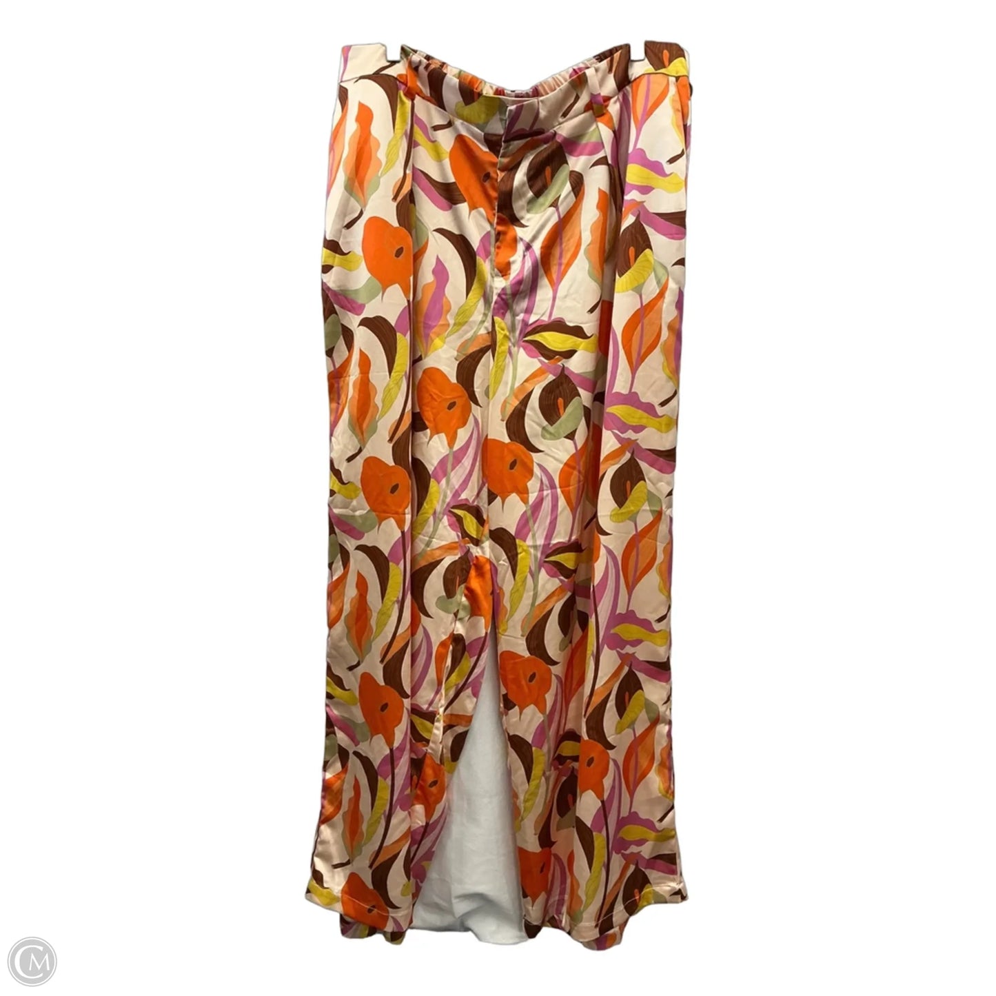Pants Set 2pc By Eloquii In Orange & Purple, Size: Xl