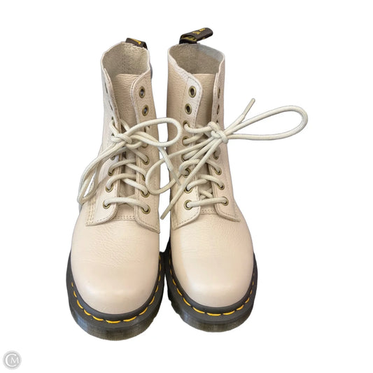 Boots Combat By Dr Martens In Cream, Size: 6
