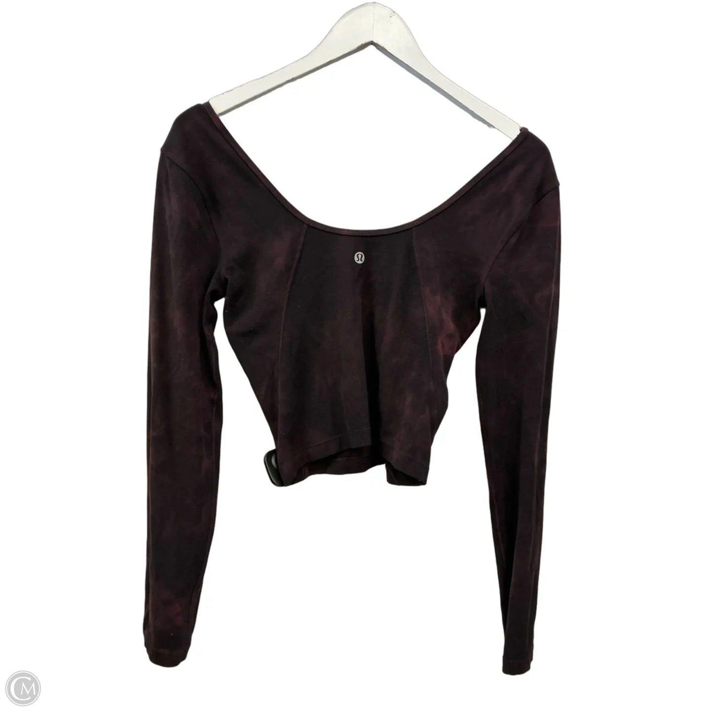 Athletic Top Long Sleeve Crewneck By Lululemon In Purple, Size: S