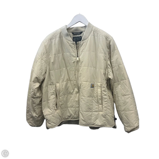 Jacket Puffer & Quilted By Carhartt In Cream, Size: Xl