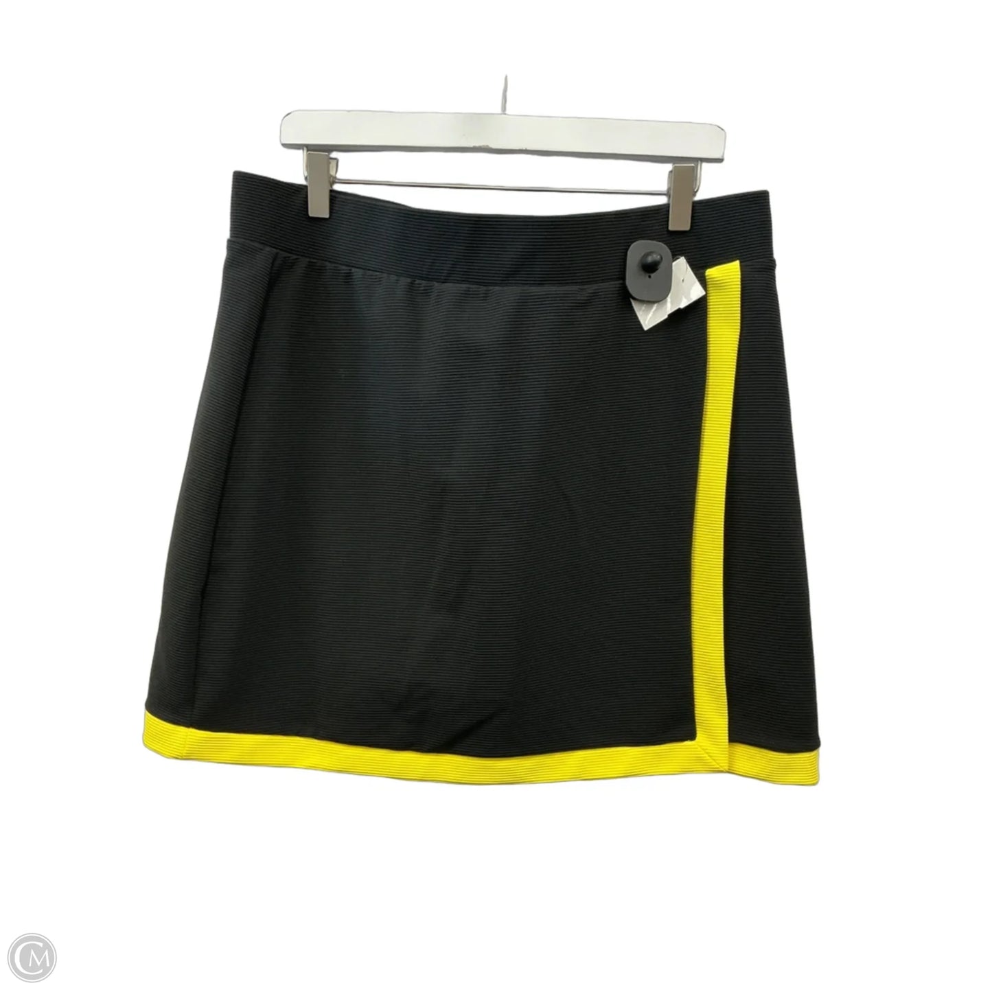 Skirt Set 2pc By New York And Co In Black & Yellow, Size: Xl