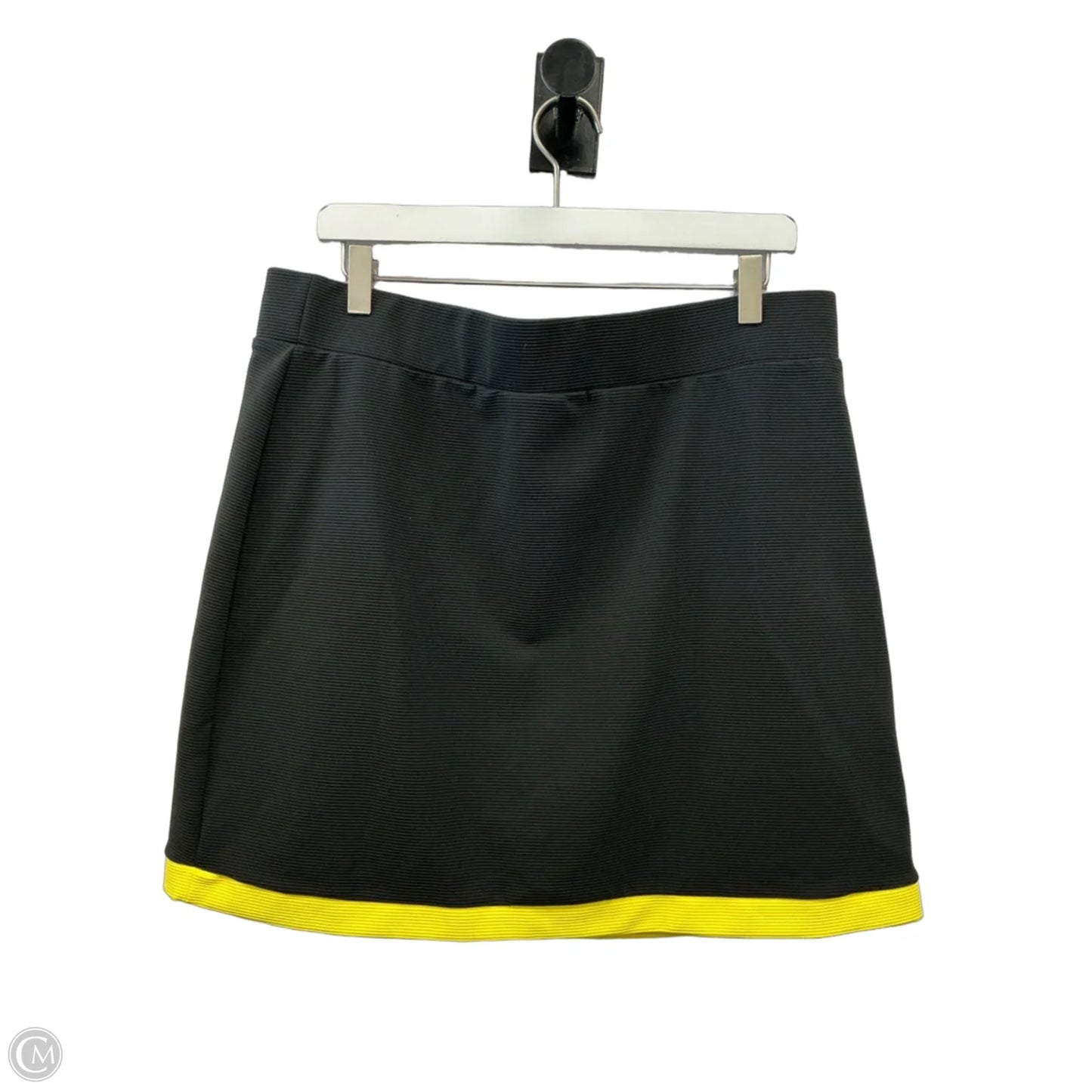 Skirt Set 2pc By New York And Co In Black & Yellow, Size: Xl
