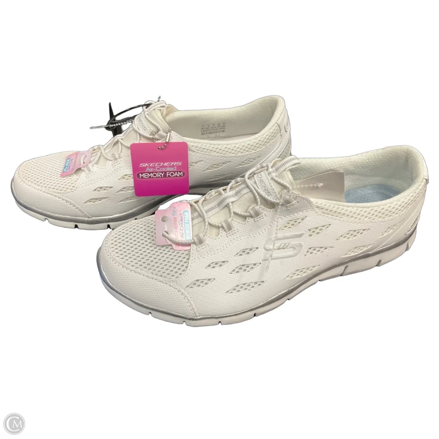 Shoes Athletic By Skechers In White, Size: 11