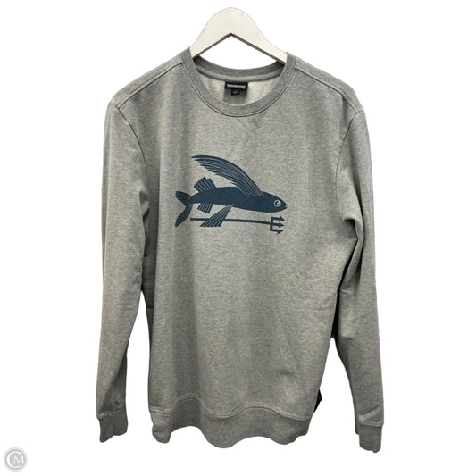 Sweatshirt Crewneck By Patagonia In Grey, Size: M
