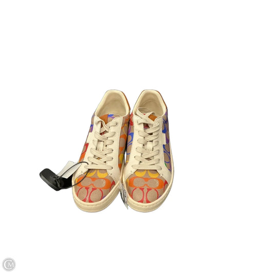Shoes Designer By Coach In Rainbow Print, Size: 6