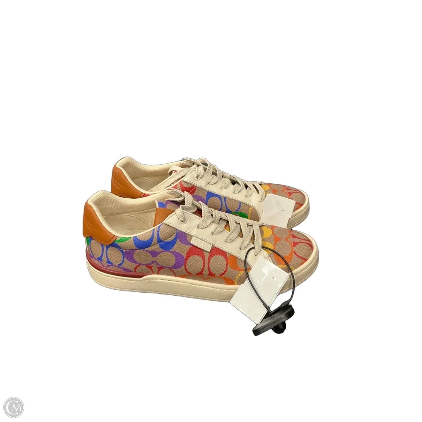 Shoes Designer By Coach In Rainbow Print, Size: 6