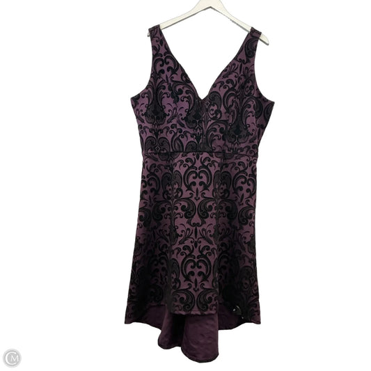 Dress Party Midi By Maurices In Purple, Size: Xxl