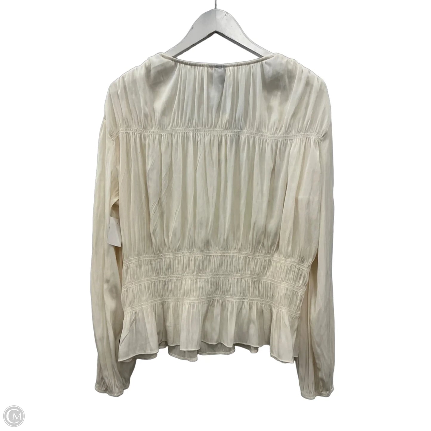 Top Long Sleeve By Universal Thread In Cream, Size: Xxl