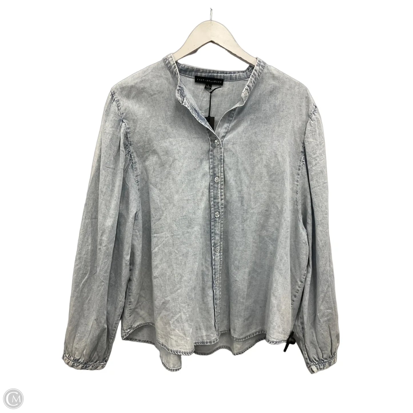 Top Long Sleeve By Jane And Delancey In Blue, Size: L