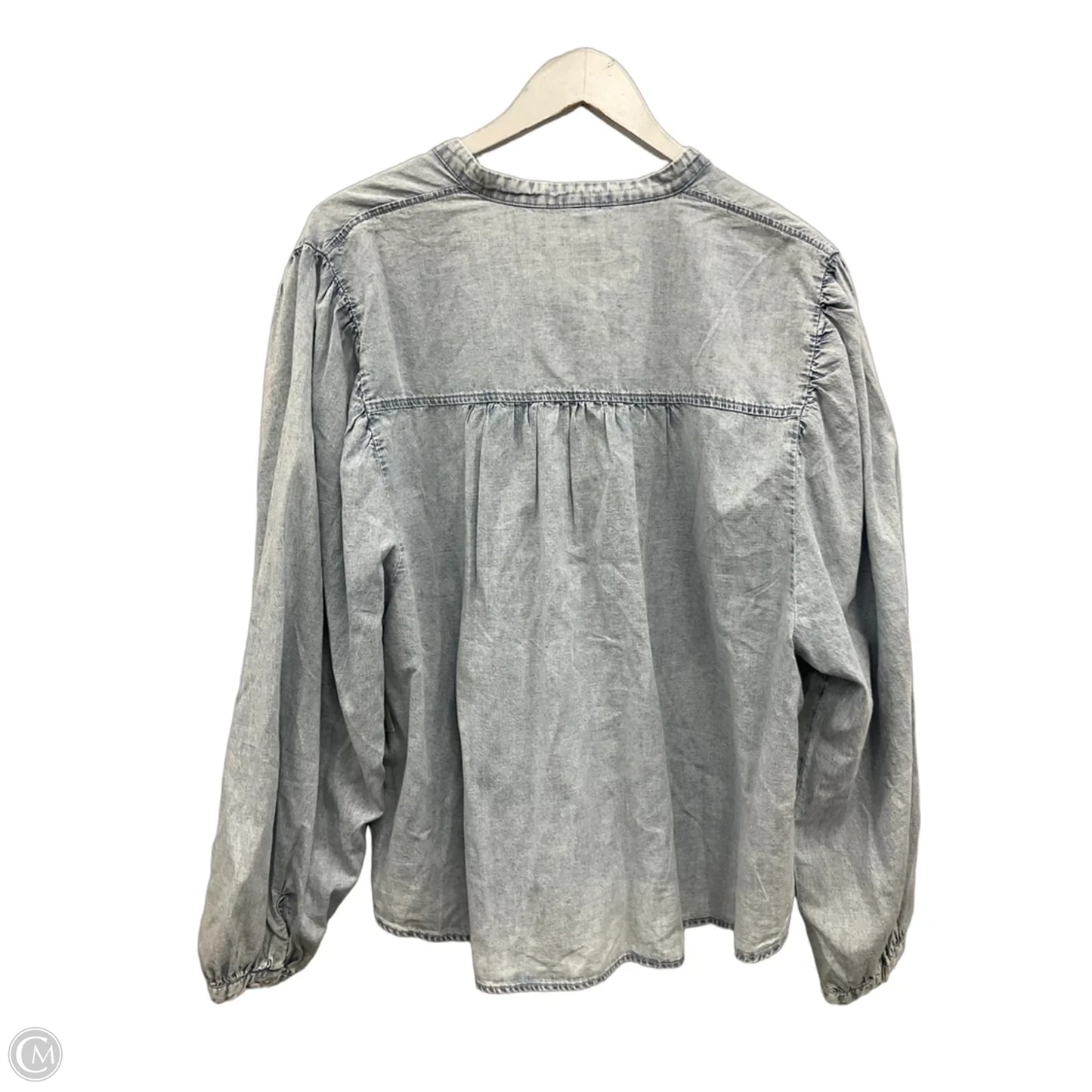 Top Long Sleeve By Jane And Delancey In Blue, Size: L