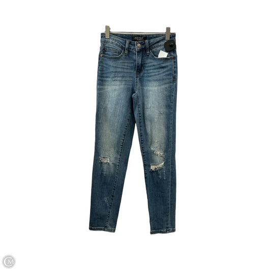 Jeans Skinny By Judy Blue In Blue Denim, Size: 2
