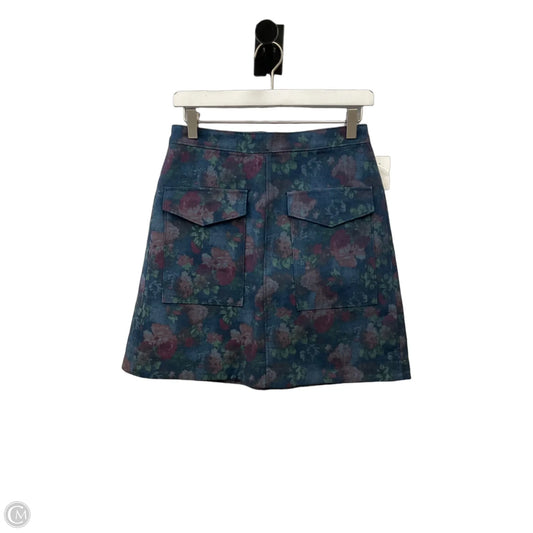 Skirt Mini & Short By Anthropologie In Blue, Size: 6