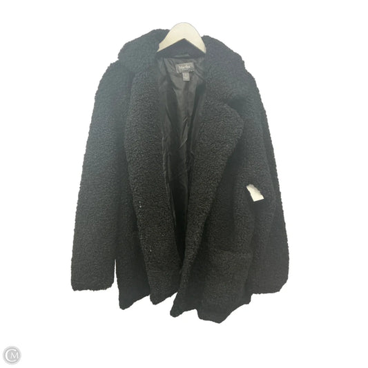 Coat Faux Fur & Sherpa By Clothes Mentor In Black, Size: Xl