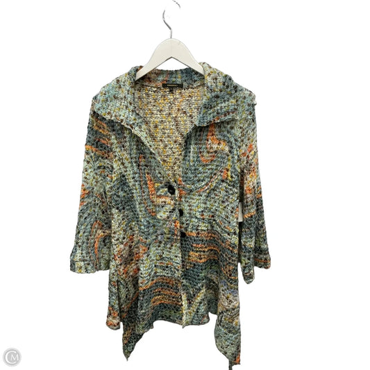 Sweater Cardigan By Radzoli In Green, Size: S