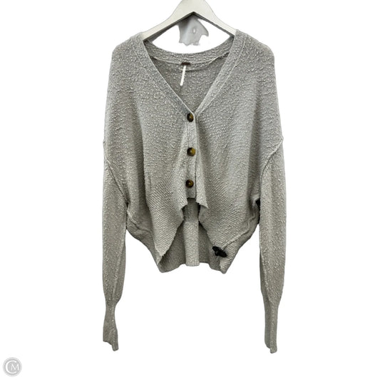 Sweater Cardigan By We The Free In Grey, Size: S