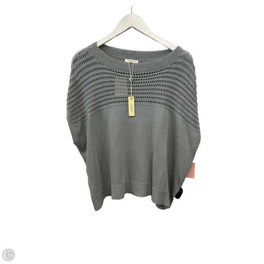 Sweater Short Sleeve By Max Studio In Grey, Size: 1x