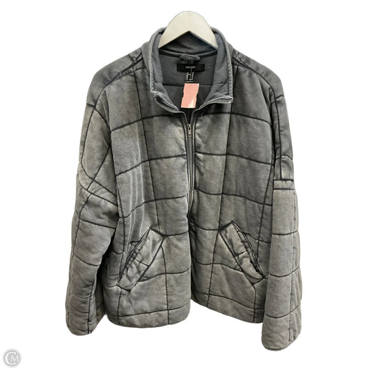 Jacket Puffer & Quilted By Forever 21 In Grey, Size: M