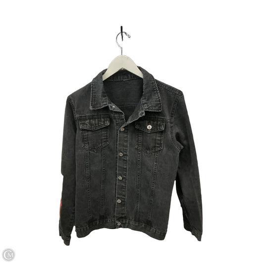 Jacket Denim By Clothes Mentor In Grey Denim, Size: S