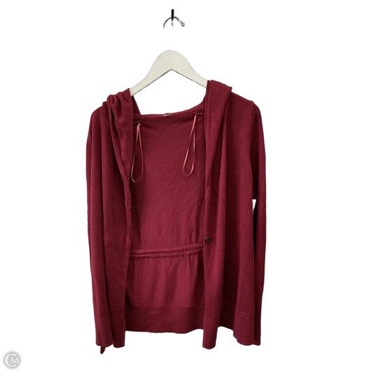 Sweater Cardigan By Lululemon In Red, Size: S