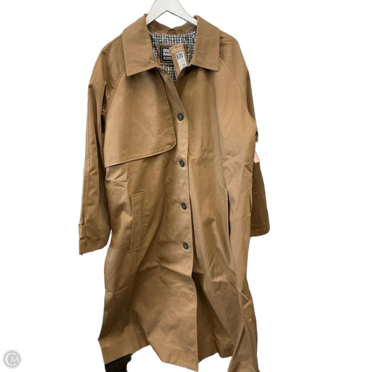 Coat Trench Coat By Eddie Bauer In Tan, Size: 2x