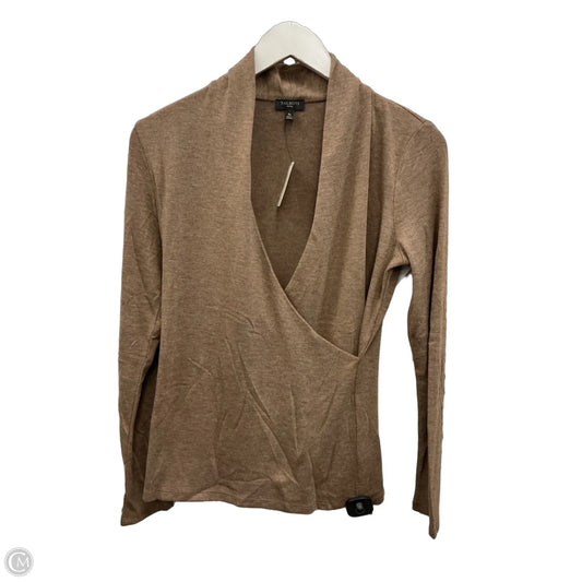 Top Long Sleeve By Talbots In Brown, Size: S