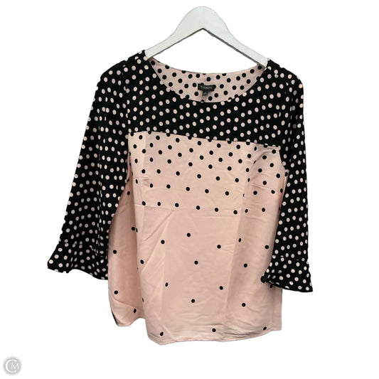 Top 3/4 Sleeve By Talbots In Polkadot Pattern, Size: S