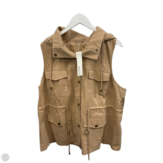 Vest Other By Bloomchic In Tan, Size: 1x