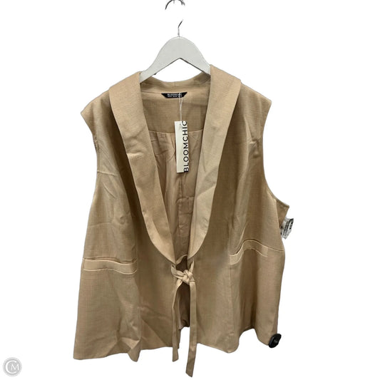 Vest Other By Bloomchic In Tan, Size: 3x
