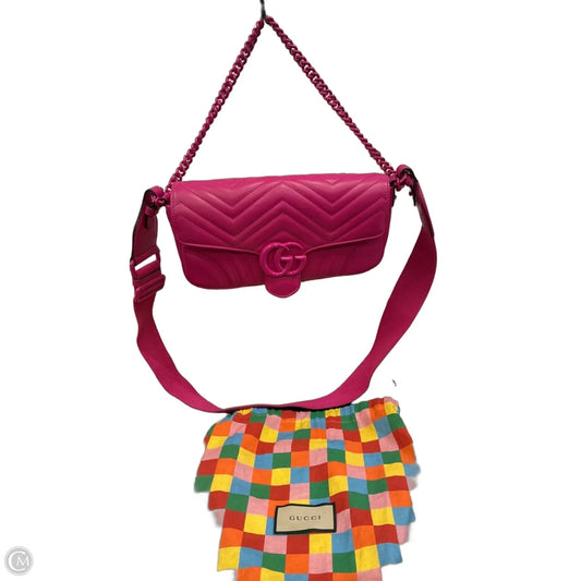 Crossbody Luxury Designer By Gucci, Size: Small