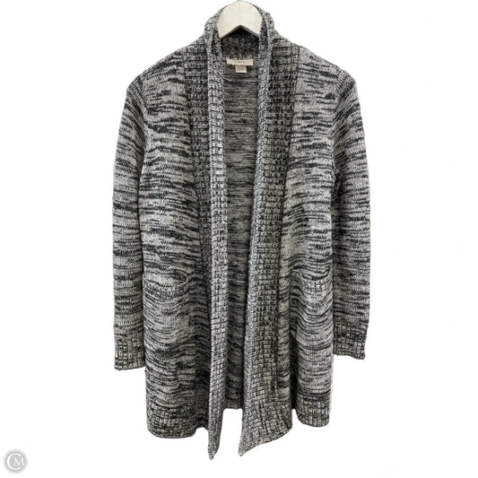 Sweater Cardigan By Loft In Grey, Size: Xs